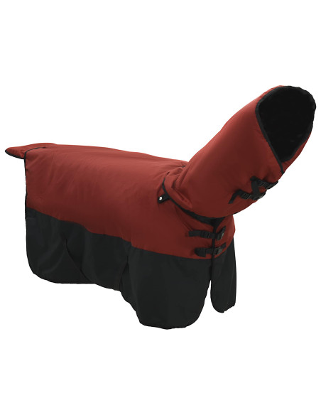 Coperta per Cavalli Verde Scuro e Nero 105 cm Poliestere