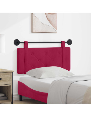 Testata appesa Rosso Vino 110 x 55 x 5 cm Velluto