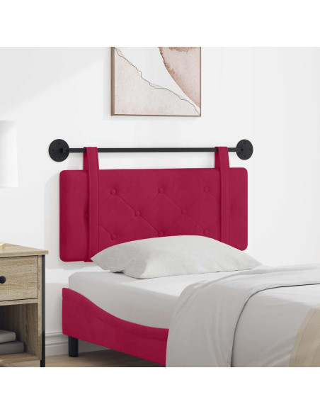 Testata appesa Rosso Vino 110 x 55 x 5 cm Velluto