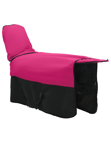 Coperta per Cavalli Rosa e Nero 135 cm Poliestere