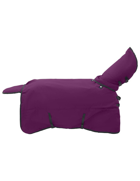 Coperta per Cavalli Verde Scuro e Nero 95 cm Poliestere