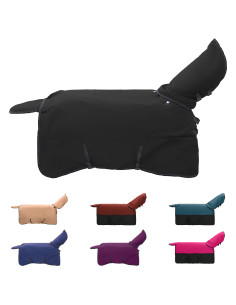 Coperta per Cavalli Verde Scuro e Nero 125 cm Poliestere 2