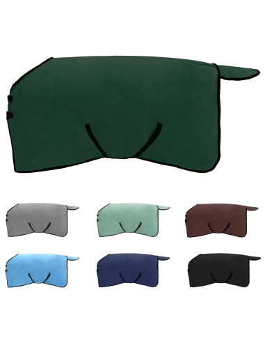 Coperta per Cavalli Verde scuro completo Poliestere