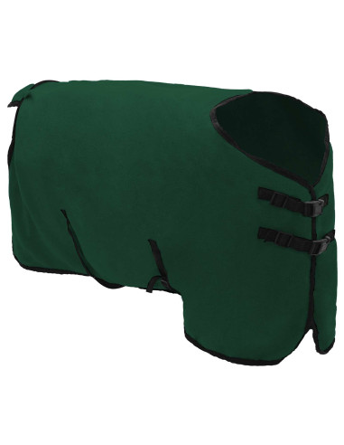 Coperta per Cavalli Verde scuro completo Poliestere