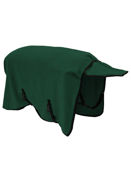 Coperta per Cavalli Verde scuro completo Poliestere