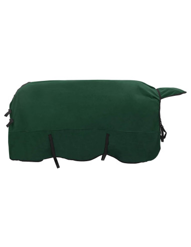 Coperta per Cavalli Verde scuro completo Poliestere