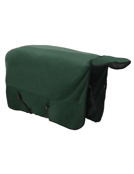 Coperta per Cavalli Verde scuro completo Poliestere