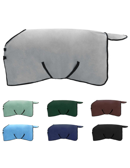 Coperta per Cavalli Grigio chiaro e rosa completo Poliestere