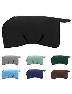 Coperta per Cavalli Nero Poliestere 2