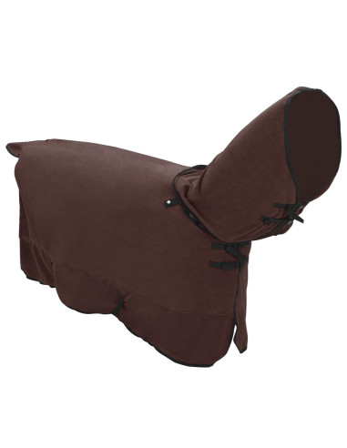 Coperta per Cavalli Marrone Scuro Completo Poliestere