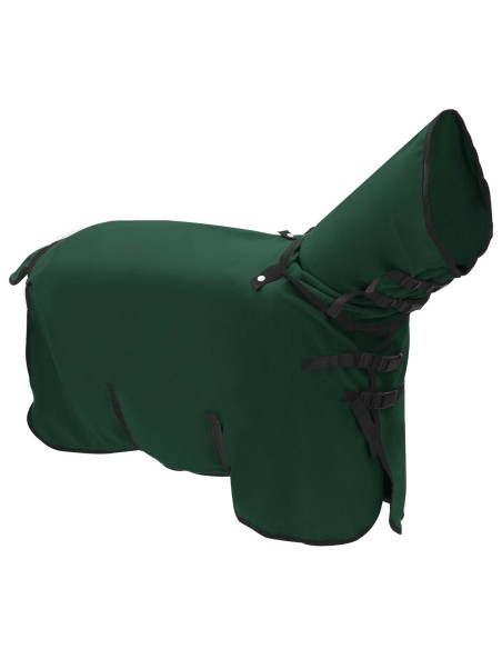 Coperta per Cavalli Verde scuro completo Poliestere