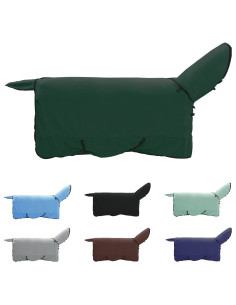 Coperta per Cavalli Verde scuro completo Poliestere 2