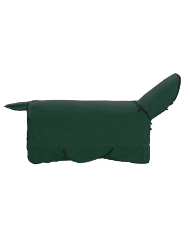 Coperta per Cavalli Verde scuro completo Poliestere