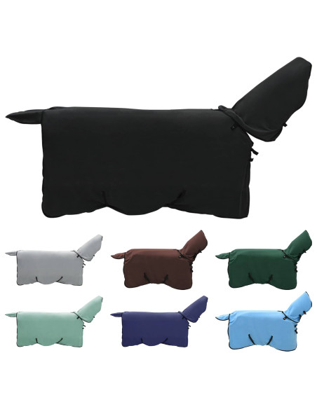 Coperta per Cavalli Nero Poliestere