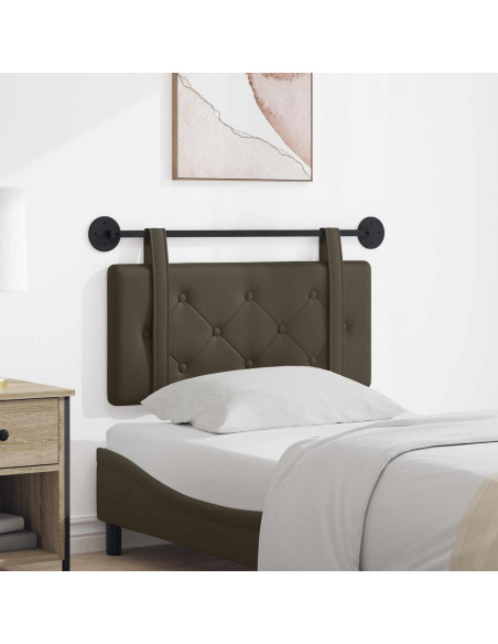 Testata appesa Montaggio a parete Grigio 90 cm Pelle Sintetica