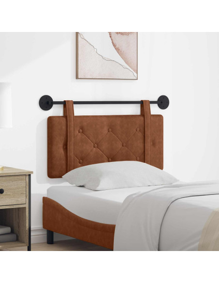 Testata appesa Montaggio a parete Marrone 90 cm PU Antico