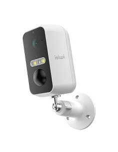 ISIWITELECAMERA A BATTERIA WIRELESS FLIP 2K BULLET FISSA PER ESTERNO IR LED E SHOWCOLOR AUDIO BIDIRE