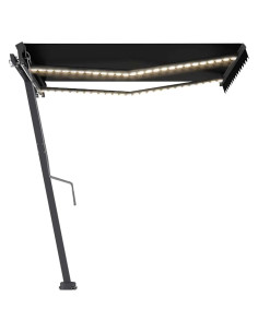 Tenda Automatica con Sensore Vento e LED 350x250 cm Antracite