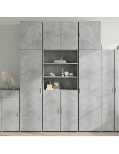 Credenza Grigio Cemento 80x42,5x249 cm in Legno Multistrato