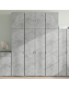 Credenza Grigio Cemento 80x42,5x249 cm in Legno Multistrato