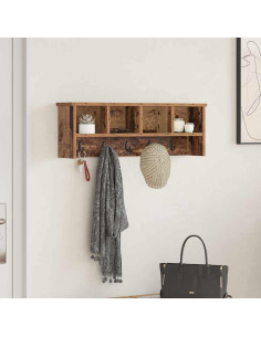 Appendiabiti a muro Legno vecchio 75 x 16 x 26 cm