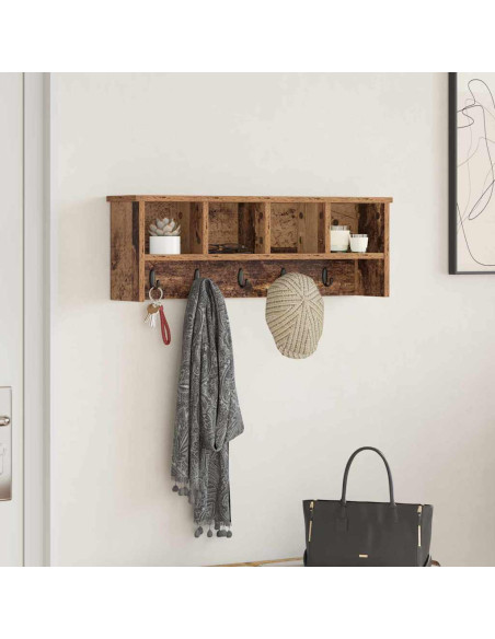 Appendiabiti a muro Legno vecchio 75 x 16 x 26 cm
