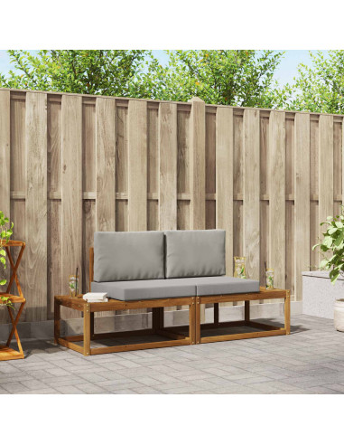 Set di divani con cuscino 2 pcs Naturale