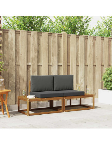 Set di divani con cuscino 2 pcs Naturale