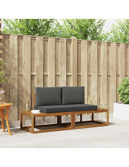 Set di divani con cuscino 2 pcs Naturale