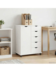 Mobile con Ruote con ruota Bianco 63,5 x 39 x 79 cm