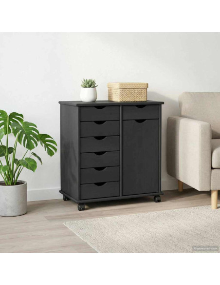 Mobile con Ruote con ruota Grigio 63,5 x 39 x 65,5 cm