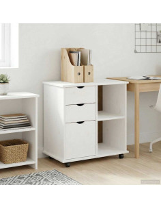 Mobile con Ruote con ruota Bianco 63,5 x 39 x 65,5 cm