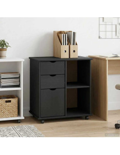 Mobile con Ruote con ruota Grigio 63,5 x 39 x 65,5 cm