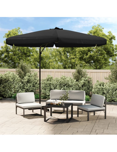 Ombrellone da Esterni con Palo in Acciaio 300 cm Nero