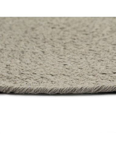 Tovagliette 4 pz Grigio Neutro 38cm Rotonde in Cotone
