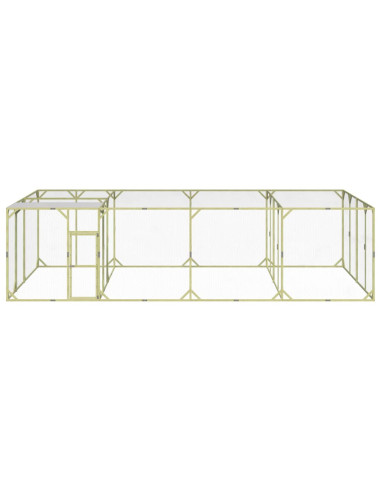 Pollaio 800x400x200 cm Legno Massello di Pino Impregnato