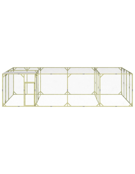 Pollaio 800x400x200 cm Legno Massello di Pino Impregnato