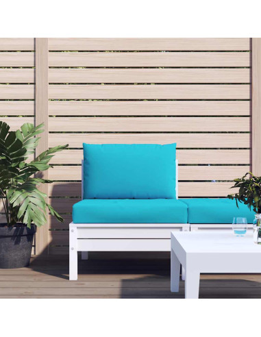 Cuscini per Pallet 2 pz Turchese in Tessuto Oxford