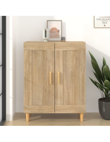 Credenza Rovere Sonoma 69,5x34x90 cm in Legno Multistrato