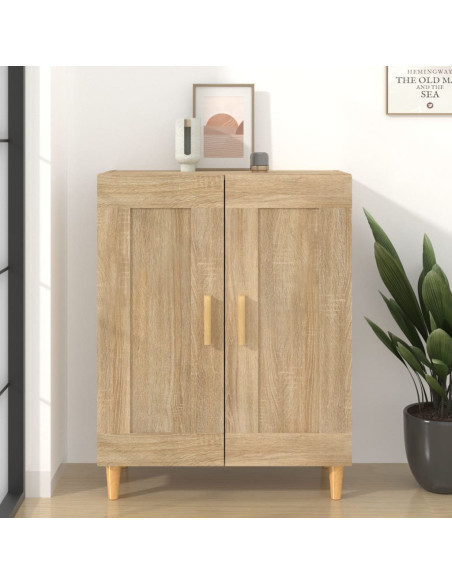 Credenza Rovere Sonoma 69,5x34x90 cm in Legno Multistrato