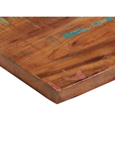 Piano Tavolo 70x40x3,8 cm Rettangolare in Massello di Recupero