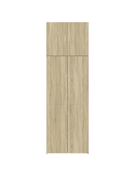 Credenza Rovere Sonoma 80x42,5x249 cm in Legno Multistrato