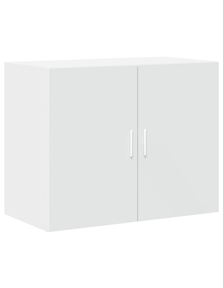 Credenza Bianca 80x42,5x249 cm in Legno Multistrato