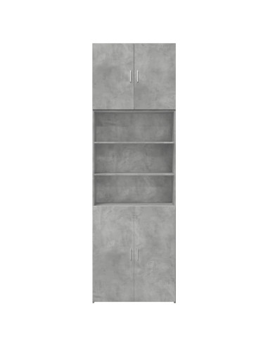 Credenza Grigio Cemento 80x42,5x249 cm in Legno Multistrato