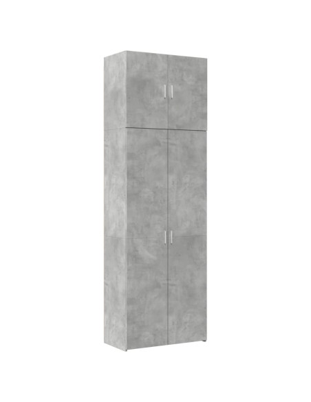 Credenza Grigio Cemento 80x42,5x249 cm in Legno Multistrato