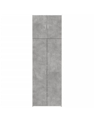 Credenza Grigio Cemento 80x42,5x249 cm in Legno Multistrato