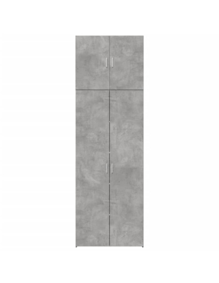 Credenza Grigio Cemento 80x42,5x249 cm in Legno Multistrato