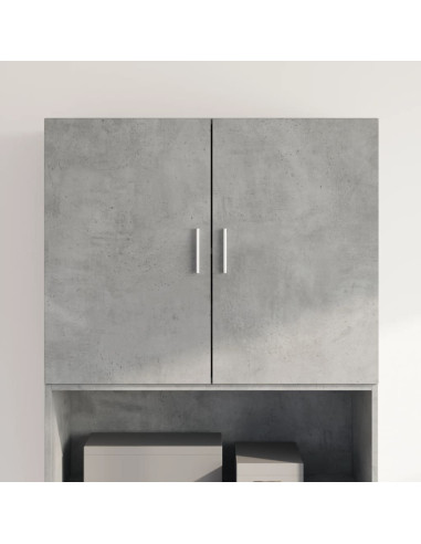 Mobile a Parete Grigio Cemento 80x42,5x64 cm Legno Multistrato