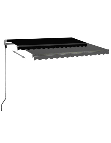 Tenda Automatica con Sensore Vento e LED 300x250 cm Antracite