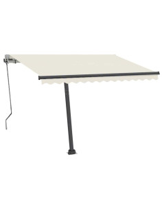 Tenda Automatica con Sensore Vento e LED 300x250 cm Crema
